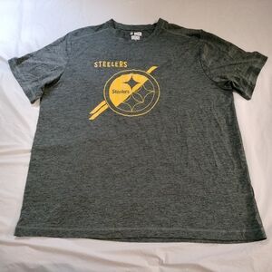 Pittsburg Steelers T-shirt NFL Gray Color Graphics Size XL